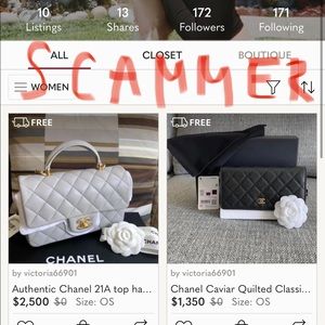 Chanel woc SCAMMER account